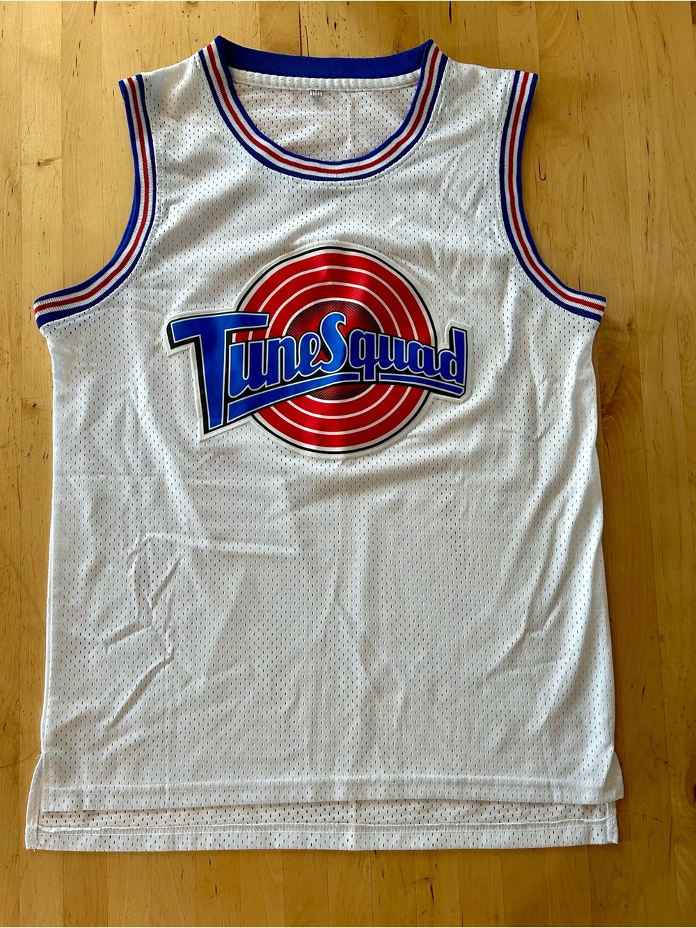 Space Jam Tune Squad Jersey Bugs Bunny #1 Size M White Mesh Nostalgic 90s Cospla